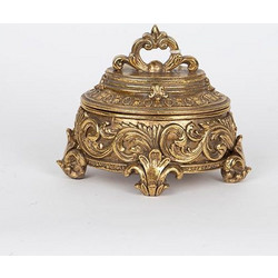 ΜΠΙΖΟΥΤΙΕΡΑ ΠΟΛΥΡΕΖΙΝ ΑΝΤΙΚΕ ΧΡΥΣΗ 15x12x11.5cm 752-17083 - Estheti - 752-17083