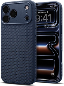 Spigen Liquid Air Back Cover Navy Blue (iPhone 18 Pro / 17 Pro)