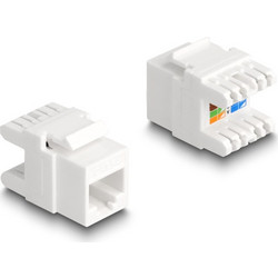 DELOCK keystone module RJ45 σε LSA Cat.6A 88131, toolfree, λευκό