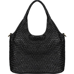 Philippe Lang Tote Bag Γυναικεία Τσάντα Χειρός Δερμάτινη Μαύρη