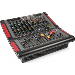 Power Dynamics PDM-S804A Αυτοενισχυόμενη Αναλογική Κονσόλα 8 Καναλιών με Phantom Power & 4 Εισόδους XLR & Bluetooth