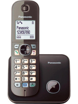 Panasonic KX-TG6811 Ασύρματο Τηλέφωνο με Ανοιχτή Ακρόαση Καφέ