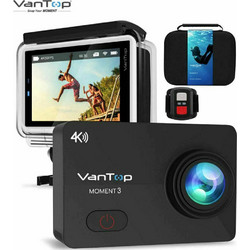 Vantop Moment 3 Action Camera 4K Ultra HD Υποβρύχια με WiFi και Οθόνη 2.26" Μαύρη