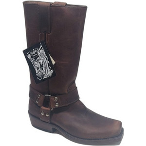 BUFFALO 442002 ΚΑΦΕ ΛΙΠΑΡΗ ΔΕΡΜΑΤΙΝΗ UNISEX ΜΠΟΤΑ