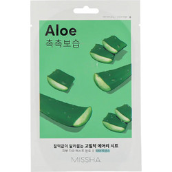 Missha Airy Fit Aloe Sheet Μάσκα Προσώπου για Ενυδάτωση με Αλόη 19gr