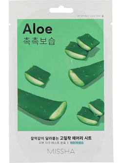 Missha Airy Fit Aloe Sheet Μάσκα Προσώπου για Ενυδάτωση με Αλόη 19gr