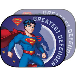 DC Superman Πλαϊνά Σκίαστρα Αυτοκινήτου με Βεντούζα 44x35cm, 2τμχ