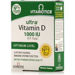 Vitabiotics Ultra Vitamin D D3 1000iu 96 Ταμπλέτες