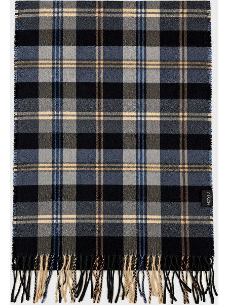 Fynch Hatton Κασκόλ Soft Check - 1609 0520 661 Ink Blue