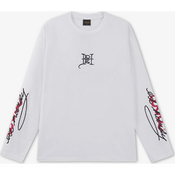 ED HARDY Men Flying Twin Dragon Long Sleeve Relaxed T-shirt - WHITE - ED6045