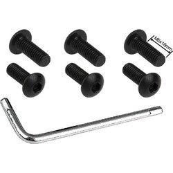 ΒΙΔΕΣ ΤΙΜΟΝΙΟΥ ΜΕ ΚΛΕΙΔΙ ΓΙΑ ΚΩΝΟΥΣ (ΜΑΥΡΕΣ) M5 x 16mm SIMONI RACING - 6 TEM. - Simoni Racing - SRKV/MO2