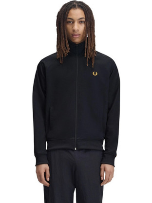 Fred Perry Contrast Tape Track Jacket Ανδρική Ζακέτα Μπλε J5557-248
