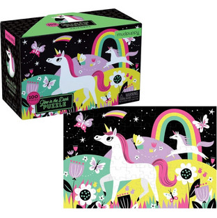 Παιδικό Puzzle Mudpuppy Glow in the Dark Μονόκεροι 100 Κομμάτια
