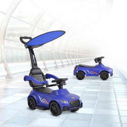 Moni Victory 2 in 1 Περπατούρα Ride On Αυτοκινητάκι με Χειρολαβή 36m+ Μπλε