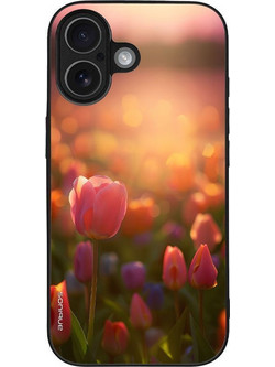 Sonique Sunset in Eden Series Tulip Velvet Θήκη (iPhone 17)