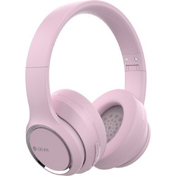Devia EM039 Kintone Ασύρματα Bluetooth Ακουστικά Over Ear Ροζ
