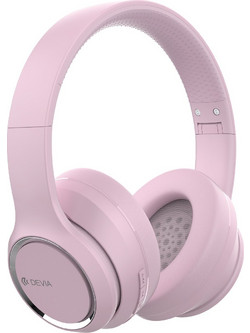 Devia EM039 Kintone Ασύρματα Bluetooth Ακουστικά Over Ear Ροζ