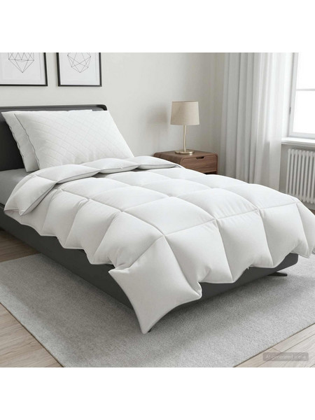 vidaXL Σετ πάπλωμα 90% χήνας FULDA 3 τμχ. 155 x 220 cm Χειμώνας Λευκό
