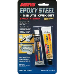 ABRO ES-509 Κόλλα εποξική 2 συστατικών EPOXY STEEL 2 σωληνάρια 57gr