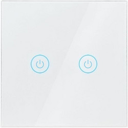 LogiLink Διακόπτης Τοίχου Αφής Wi-Fi Διπλός (2-Gang) SH0125