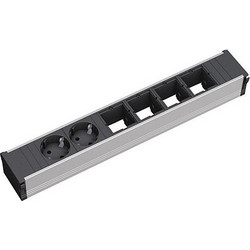 Bachmann CONI Large 2x Schutzkontakt 4x ABD - Εντοιχιζόμενη μονάδα τροφοδοσίας/ενσωμάτωσης τραπεζιού