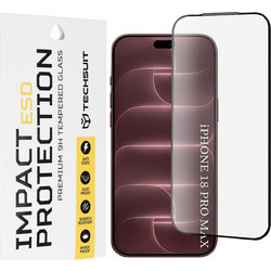 Techsuit ESD Full Face Tempered Glass Black (iPhone 18 Pro Max)