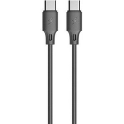 Καλώδιο Φόρτισης WK TYPE-C / TYPE-C Μαύρο 1m Full Speed WDC-106 3A - WK 23929