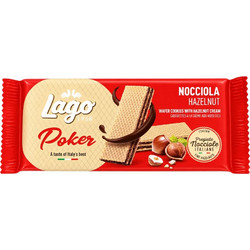 Γκοφρετάκια με κρέμα φουντουκιού, Nocciola hazelnut, Lago, 45γρ