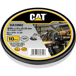 CAT Τροχός κοπής inox 125x1mm σε μεταλικό κουτί DA10902 (τιμή/τεμ)