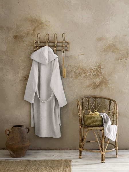 Nima Zen Μπουρνούζι με Κουκούλα Oat Beige