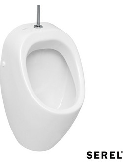 Oυρητήριο Orkide παροχή πάνω, χωρίς σιφών, SEREL White
