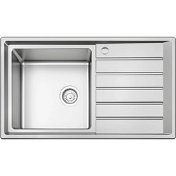 Karag BL 654 Ένθετος Νεροχύτης Inox Αντιστρεφόμενος Σατινέ 86x50cm
