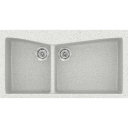 Sanitec Classic 326 Επικαθήμενος Νεροχύτης Γρανίτη Ματ Granite White 93x51cm