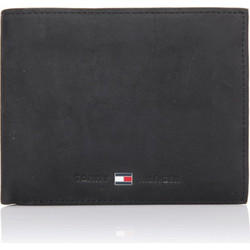 Ανδρικό Πορτοφόλι Tommy Hilfiger Johnson Trifold AM0AM00665 002 Μαύρο Μαύρο