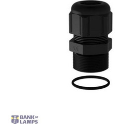 Cable gland plastic IP68 PG21 RAL 9011