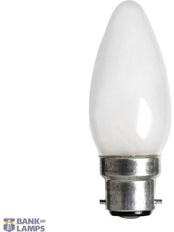Incandescent Bulb 60W Frosted Candle B22