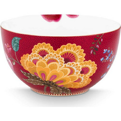 PIP STUDIO - ΠΟΡΣΕΛΑΝΙΝΟ ΜΠΩΛ BLOOMING TALES DARK RED18cm