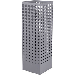 ΟΜΠΡΕΛΟΘΗΚΗ ΜΕΤΑΛΛΙΚΗ ΑΝΟΙΧΤΟ ΓΚΡΙ 15.5x15.5x49cm 819-02528 - Estheti - 819-02528