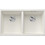 Blanco Subline 350/350-U Υποκαθήμενος Νεροχύτης Γρανίτη White 75.5x46cm