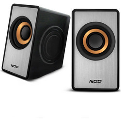 NOD SideFX Ηχεία Υπολογιστή 2.0 6W Silver Black