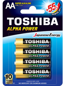 Toshiba Alpha Power AA 4τμχ