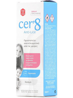 Vican Cer'8 Anti Lice Spray Λοσιόν για Ψείρες 150ml
