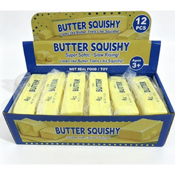 BOX/12 SQUISHY BUTTER - ΒΟΥΤΗΡΟ SQUISHY ΑΡΓΗΣ ΕΠΑΝΑΦΟΡΑΣ