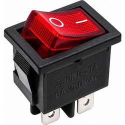 Διακόπτης Rocker MK1012C ON/OFF με κόκκινη λυχνία 3A 250V XTREME 2925
