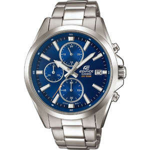 Casio Edifice Ανδρικό Ρολόι Χρονογράφος με Ασημί Μεταλλικό Μπρασελέ EFV-560D-2AVUEF Casio Edifice Ανδρικό Ρολόι Χρονογράφος με Ασημί Μεταλλικό Μπρασελέ EFV-560D-2AVUEF