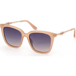 Guess GU7886 57b Γυναικεία Γυαλιά Ηλίου Τετράγωνα Κοκάλινα Ροζ με Μαύρο Degradee Φακό