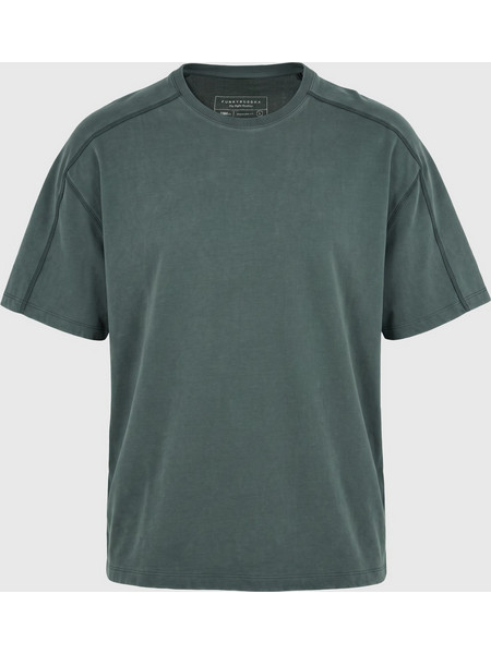 Ανδρικό oversized t-shirt με vintage όψη FBM014-009-04_GREEN STORM