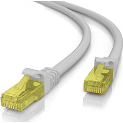 Powertech U/UTP Cat.5e Καλώδιο Δικτύου Ethernet 0.5m Grey / Yellow CAB-N262