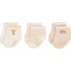 Σετ 3 ζευγάρια κάλτσες Little Safari Newborn Multi, LITTLE DUTCH
