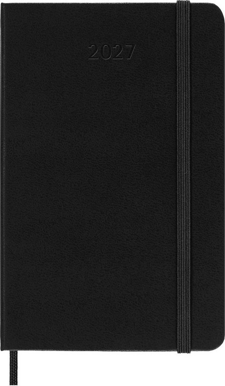 2027 Hμερολόγιο Ημερήσιο Pocket Black Σκληρό Εξώφυλλο